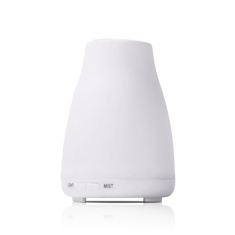 Diffuser for Bedroom, Quiet Humidifiers for Home, Ultrasonic 100ML Small Aromatherapy Diffuser, 7 LED Color Safety Auto-Off Timer