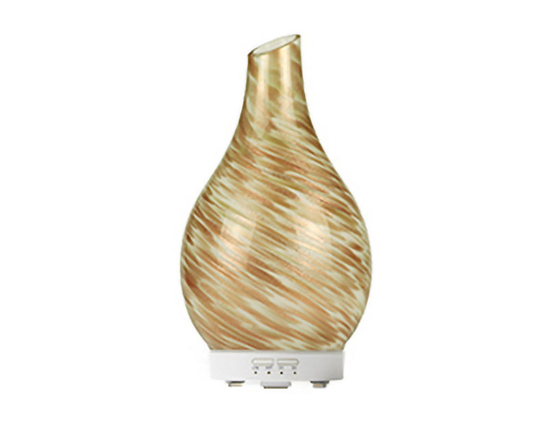 Gold Glass Essential Oil Diffuser White Base OEM ODM Night Light Bedsides