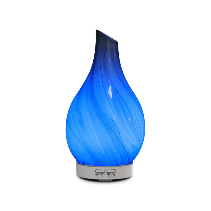 Aroma 3d Glass Essential Oil Diffuser LED Ambient Light Mutiple Colors 120 Ml