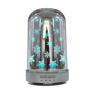 Aroma humidifier 3d glass cool mist technology Christmas gift for Salon