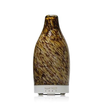 Ultrasonic Humidifier Amber Glass Electric Aroma Diffuser Brown Art Glass Kitchen 120ml