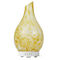 Scent diffuser yellow hand blown glass gradient lightening effect for lobby